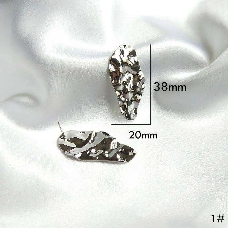 8pcs Plated Ear Pin for DIY Jewelry Making