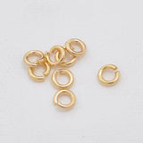 100pcs 24K High Plated Brass Jump Rings DIY Jewelry Findings