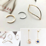 Copper Accessories DIY Earrings C-Shaped Opening Ring Pendants