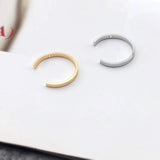 Copper Accessories DIY Earrings C-Shaped Opening Ring Pendants