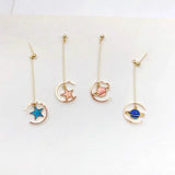 Copper Accessories DIY Earrings C-Shaped Opening Ring Pendants