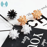 DIY Zircon Flower Pendant Earrings Bracelet Necklace Set