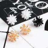 DIY Zircon Flower Pendant Earrings Bracelet Necklace Set