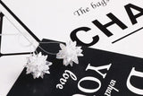 DIY Zircon Flower Pendant Earrings Bracelet Necklace Set