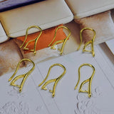 Ear Hook Glossy Accessories Diy Female U Jewelry Findings 10*20MM