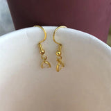 925 Silver Hook Earring Setting DIY Jewelry Clasp Base Wires Accessorie