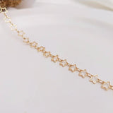 18K Plated Star Chain for DIY Jewelry Making