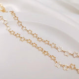 18K Plated Star Chain for DIY Jewelry Making
