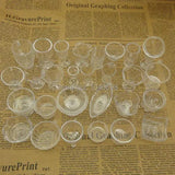 10pcs Clear Ice-cream Cups PVC Plastic Artificial Parfait Cups Deco Parts