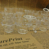 10pcs Clear Ice-cream Cups PVC Plastic Artificial Parfait Cups Deco Parts