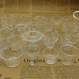 10pcs Clear Ice-cream Cups PVC Plastic Artificial Parfait Cups Deco Parts