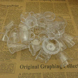 10pcs Clear Ice-cream Cups PVC Plastic Artificial Parfait Cups Deco Parts