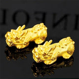 Vietnam Alluvial Pixiu Plated 3D Soild Pixiu for DIY Bracelets