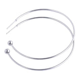 10pcs 50mm Stainless Steel Earring Hoops 1mm Thick
