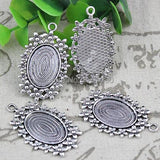 18x25mm Oval Cabochon Summer Cameo Frame Setting Tray 10pcs/lot