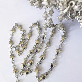 4mm Star Silver Chain for Jewelry Making DIY Necklace Bracelet