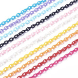 Rainbow Acrylic Plastic Link Chain Jewelry Accessories