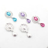 Silver Alloy Rhinestones Pendant Brooch 10Pcs/Lot 25*45mm