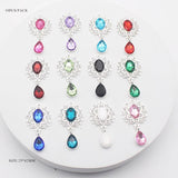 Silver Alloy Rhinestones Pendant Brooch 10Pcs/Lot 25*45mm