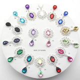 Silver Alloy Rhinestones Pendant Brooch 10Pcs/Lot 25*45mm
