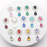 Silver Alloy Rhinestones Pendant Brooch 10Pcs/Lot 25*45mm