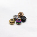 10pcs 8mm Stainless Steel Stopper Beads Rubber Spacer DIY Charm Jewelry Making
