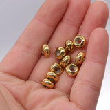 10pcs 8mm Stainless Steel Stopper Beads Rubber Spacer DIY Charm Jewelry Making