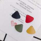 DIY Alloy Painted Fan-Shaped Earrings Accessories Materials Pack