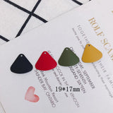 DIY Alloy Painted Fan-Shaped Earrings Accessories Materials Pack