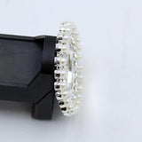 2pcs 42mm Round Rhinestones Pearl Tray Ornaments Clothing DIY Jewelry