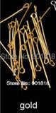 200pcs Eye Pins 50x0.7mm Jewelry Findings (21 Gauge)