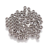 100Pcs Stainless Steel Spacer Beads 3x2mm Hole: 1.6mm