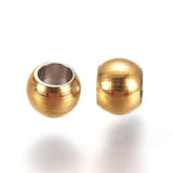 100Pcs Stainless Steel Spacer Beads 3x2mm Hole: 1.6mm