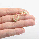 Brass Earring Hooks DIY Wedding Jewelry Supplies