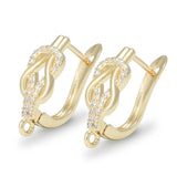 Brass Earring Hooks DIY Wedding Jewelry Supplies