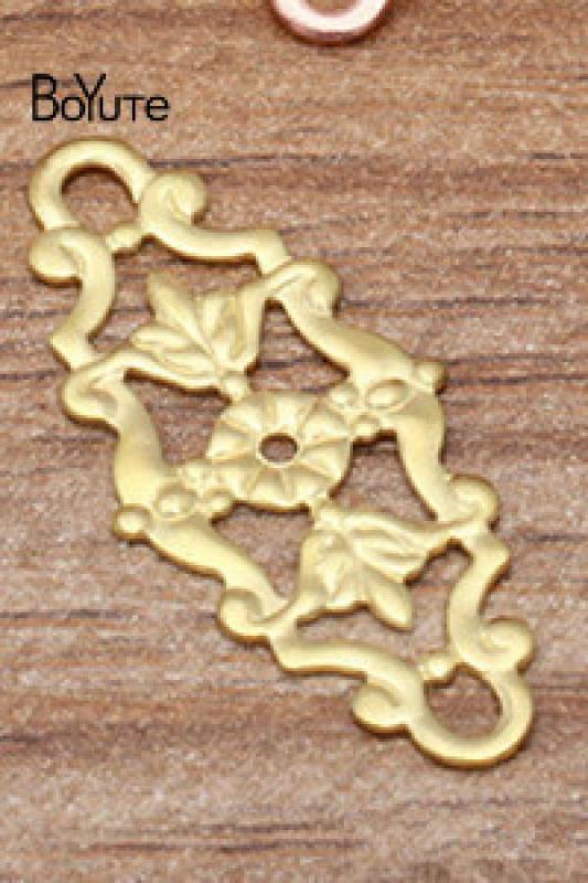 12*27MM Metal Brass Flower Filigree Findings Diy Hand Jewelry Materials