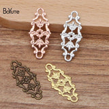12*27MM Metal Brass Flower Filigree Findings Diy Hand Jewelry Materials