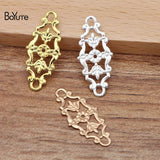 12*27MM Metal Brass Flower Filigree Findings Diy Hand Jewelry Materials