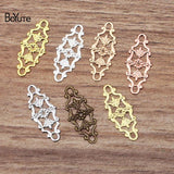 12*27MM Metal Brass Flower Filigree Findings Diy Hand Jewelry Materials