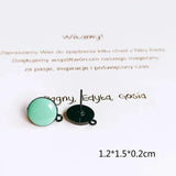 Multicolor Back Stud Earrings Eardrop 6pcs