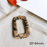 Leather Eardrop Rectangle Shape Earring Accessories 8pcs