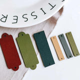 Leather Eardrop Rectangle Shape Multicolors Earring Accessories