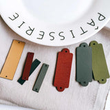 Leather Eardrop Rectangle Shape Multicolors Earring Accessories