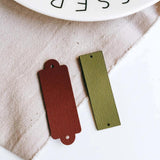 Leather Eardrop Rectangle Shape Multicolors Earring Accessories