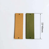 Leather Eardrop Rectangle Shape Multicolors Earring Accessories