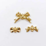 Plated Bow-knot Earring Eardrop Copper Pendant Accessories Necklace Charms
