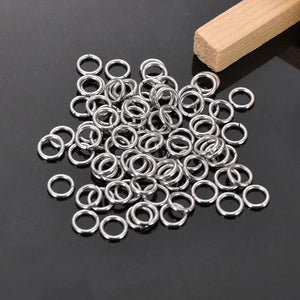 304 SS Jump Rings Round Silver 6mm 500 PCs