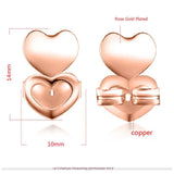 Heart Crown Clover Earring Lift Backs Hypoallergenic