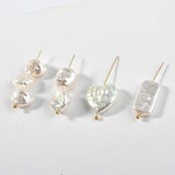 Colorful Shell Pearl Peach Heart Rectangle DIY Jewelry Making Accessories