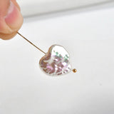 Colorful Shell Pearl Peach Heart Rectangle DIY Jewelry Making Accessories